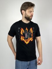 Футболка чоловіча патріотична чорна з вишивкою Моя зброя мій оберіг від BATIAR